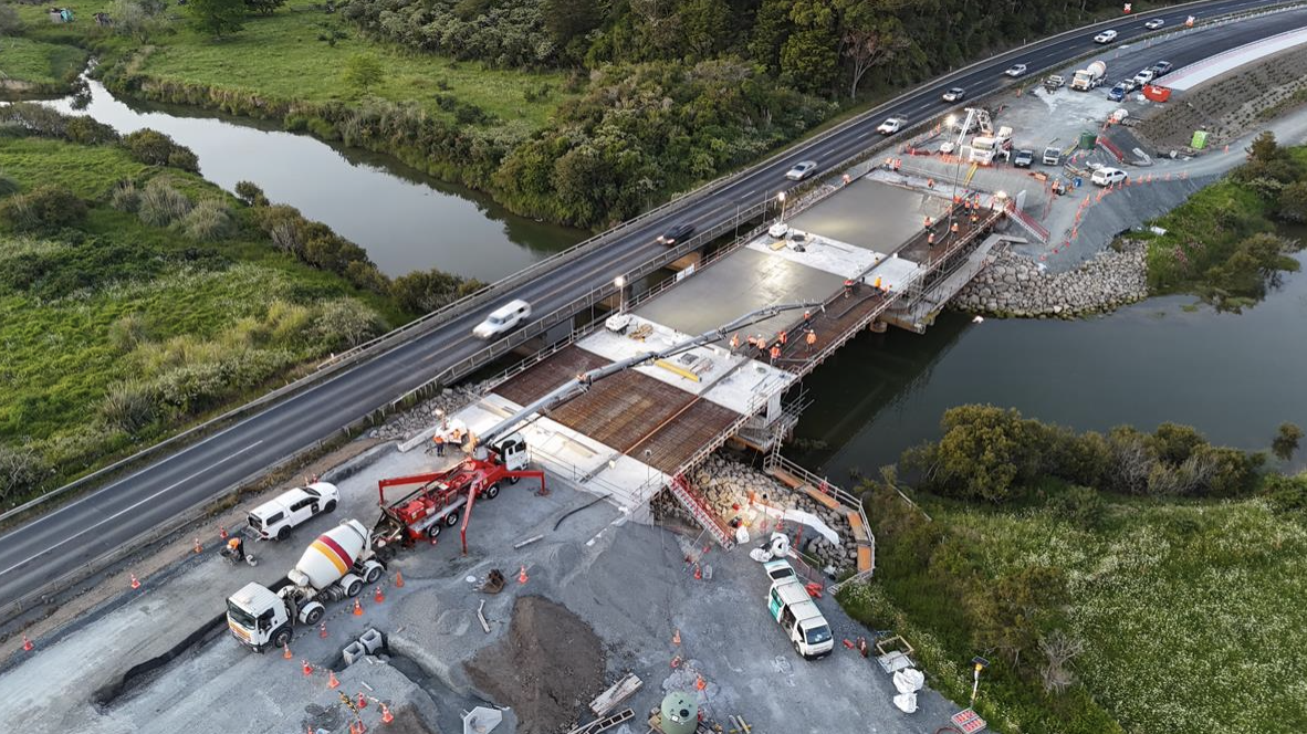 Aerial Otaika Bridge