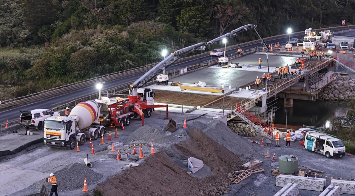 Otaika Bridge Concrete Pour