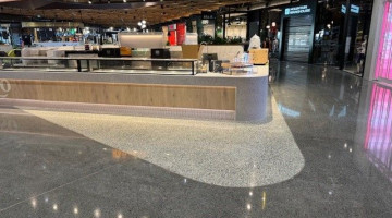 Glamorous concrete floor a feature of Mānawa Bay