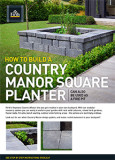 How to Build a Country Manor Square Planter 1