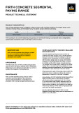 FIR 21018 Concrete Segmental Paving Range Tech Sheet