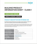 Permcon Building Product Information Sheet